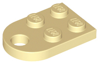 LEGO® los onderdeel Plaat Aangepast in kleur Geelbruin 3176