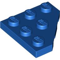 Plaatje in Gallery viewer laden, LEGO® los onderdeel Wig Plaat in kleur Blauw 2450