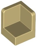 LEGO® los onderdeel Paneel in kleur Geelbruin 6231