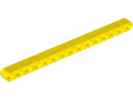 Plaatje in Gallery viewer laden, LEGO® los onderdeel Technische Hefbalk in kleur Geel 32278