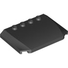 LEGO® los onderdeel Wig in kleur Zwart 52031