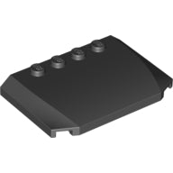 LEGO® los onderdeel Wig in kleur Zwart 52031