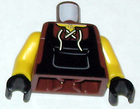 LEGO® Lijf met Motief Roodachtig Bruin 973pb0538c01