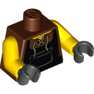 LEGO® Lijf met Motief Roodachtig Bruin 973pb0538c01