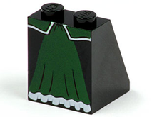 Plaatje in Gallery viewer laden, LEGO® los onderdeel Dakpan met Motief Zwart 3678bpb015
