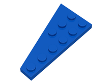 Plaatje in Gallery viewer laden, LEGO® los onderdeel Wig Plaat in kleur Blauw 54383