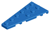 LEGO® los onderdeel Wig Plaat in kleur Blauw 54384