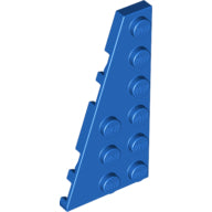 LEGO® los onderdeel Wig Plaat in kleur Blauw 54384