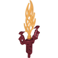 LEGO® los onderdeel Bionicle in kleur Donkerrood 50934pb01