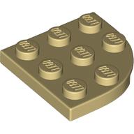 LEGO® los onderdeel Plaat Rond in kleur Geelbruin 30357