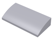 Plaatje in Gallery viewer laden, LEGO® onderdeel Dakpan Gebogen Licht Blauwachtig Grijs 61068