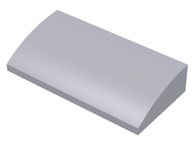 LEGO® onderdeel Dakpan Gebogen Licht Blauwachtig Grijs 61068
