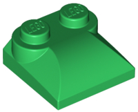 LEGO® los onderdeel Dakpan Gebogen in kleur Groen 47457