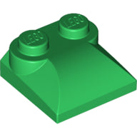 LEGO® los onderdeel Dakpan Gebogen in kleur Groen 47457