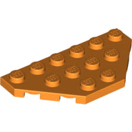 Plaatje in Gallery viewer laden, LEGO® los onderdeel Wig Plaat in kleur Oranje 2419
