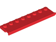 Plaatje in Gallery viewer laden, LEGO® los onderdeel Plaat Aangepast in kleur Rood 30586