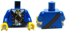 Plaatje in Gallery viewer laden, LEGO® los onderdeel Lijf met Motief Blauw 973pb0529c01