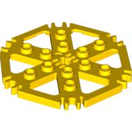 LEGO® los onderdeel Technische Plaat in kleur Geel 64566