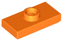 Plaatje in Gallery viewer laden, LEGO® los onderdeel Plaat Aangepast in kleur Oranje 3794b