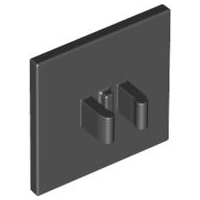 LEGO® los onderdeel Verkeersbord in kleur Zwart 30258