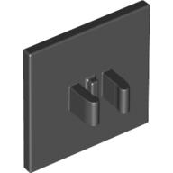 LEGO® los onderdeel Verkeersbord in kleur Zwart 30258