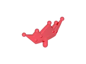 LEGO® Hoofddeksel Accessoire Doorzichtig Rood 33322