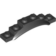 Plaatje in Gallery viewer laden, LEGO® los onderdeel Spatbord in kleur Zwart 62361