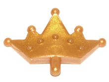 Plaatje in Gallery viewer laden, LEGO® los onderdeel Hoofddeksel Accessoire Parel Goud 33322