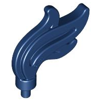 LEGO® los onderdeel Hoofddeksel Accessoire Donkerblauw 64647