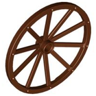 LEGO® los onderdeel Wiel in kleur Roodachtig Bruin 33212