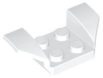 Plaatje in Gallery viewer laden, LEGO® los onderdeel Spatbord in kleur Wit 41854