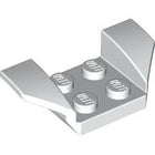 LEGO® los onderdeel Spatbord in kleur Wit 41854