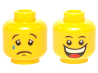 LEGO® los onderdeel Hoofd in kleur Geel 3626pb0368