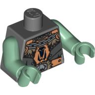 LEGO® Lijf met Motief Donker Blauwachtig Grijs 973pb0573c01