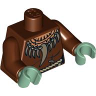 LEGO® Lijf met Motief Roodachtig Bruin 973pb0572c01