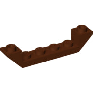 Plaatje in Gallery viewer laden, LEGO® los onderdeel Dakpan Omgekeerd Roodachtig Bruin 52501