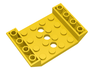 LEGO® los onderdeel Dakpan Omgekeerd in kleur Geel 60219