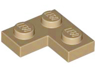 LEGO® los onderdeel Plaat Algemeen Donker Geelbruin 2420