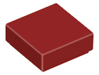 LEGO® los onderdeel Tegel Algemeen in kleur Donkerrood 3070