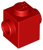 Plaatje in Gallery viewer laden, LEGO® los onderdeel Steen Aangepast in kleur Rood 47905