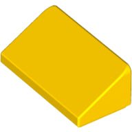 LEGO® los onderdeel Dakpan Algemeen in kleur Geel 85984