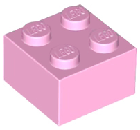 LEGO® los onderdeel Steen in kleur Fel Roze 3003