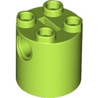 Plaatje in Gallery viewer laden, LEGO® los onderdeel Steen Rond in kleur Limoen 30361c