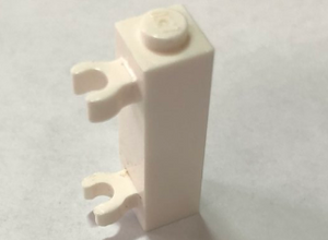 LEGO® los onderdeel Steen Aangepast in kleur Wit 60583a