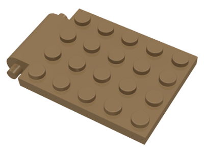 LEGO® los onderdeel Plaat Aangepast Donker Geelbruin 30042
