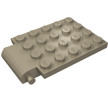 Plaatje in Gallery viewer laden, LEGO® los onderdeel Plaat Aangepast Donker Geelbruin 30042