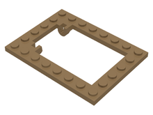 Plaatje in Gallery viewer laden, LEGO® los onderdeel Plaat Aangepast Donker Geelbruin 30041