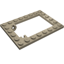 Plaatje in Gallery viewer laden, LEGO® los onderdeel Plaat Aangepast Donker Geelbruin 30041
