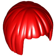 Plaatje in Gallery viewer laden, LEGO® los onderdeel Haar in kleur Rood 62711