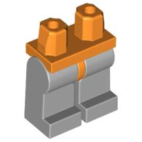 Plaatje in Gallery viewer laden, LEGO® los onderdeel Benen in kleur Oranje 970c86